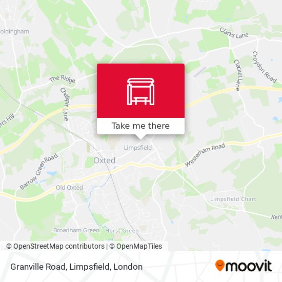 Granville Road, Limpsfield map