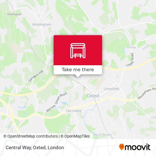 Central Way, Oxted map