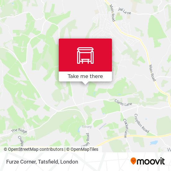 Furze Corner, Tatsfield map