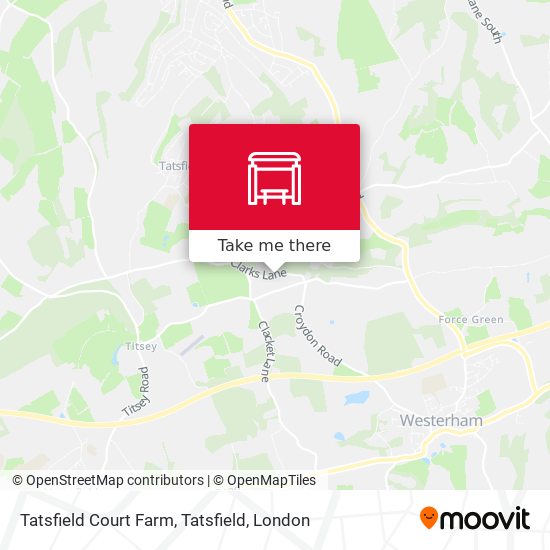 Tatsfield Court Farm, Tatsfield map
