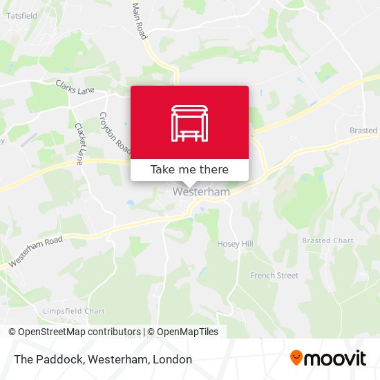The Paddock, Westerham map