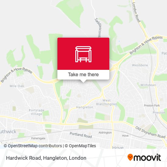 Hardwick Road, Hangleton map