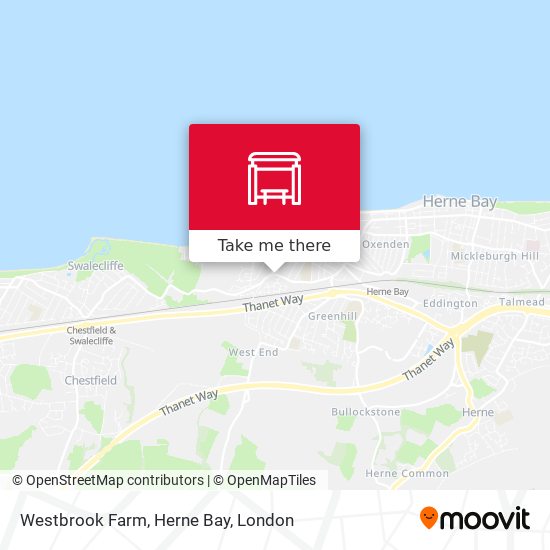 Westbrook Farm, Herne Bay map