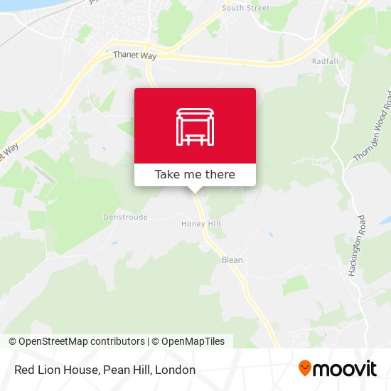 Red Lion House, Pean Hill map