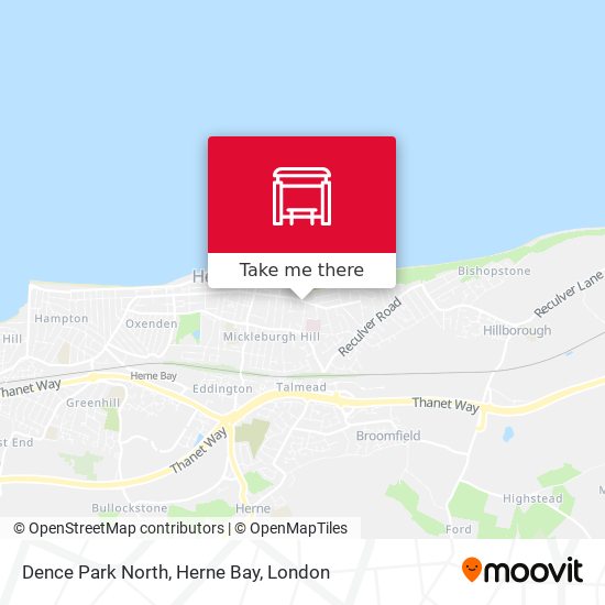 Dence Park North, Herne Bay map