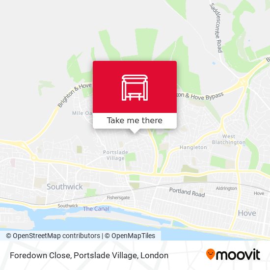 Foredown Close, Portslade Village map