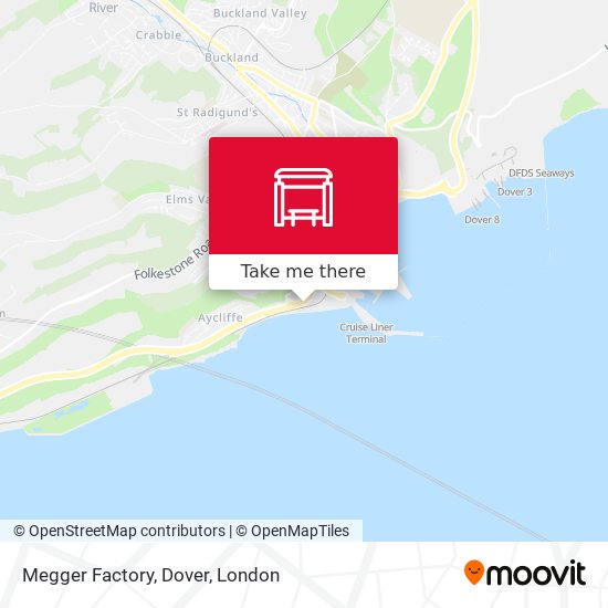 Megger Factory, Dover map