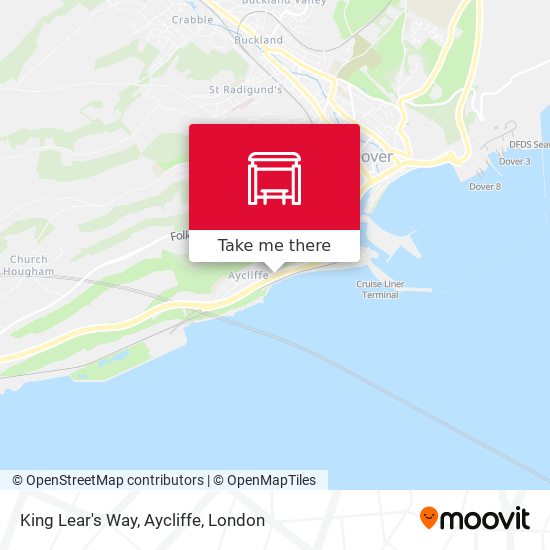 King Lear's Way, Aycliffe map