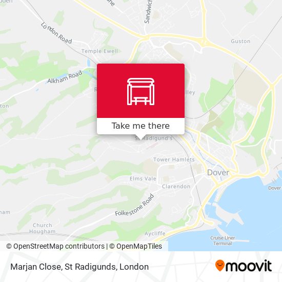 Marjan Close, St Radigunds map