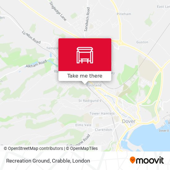 Recreation Ground, Crabble map