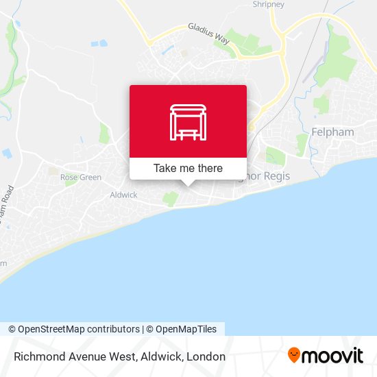 Richmond Avenue West, Aldwick map