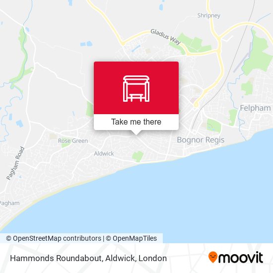 Hammonds Roundabout, Aldwick map