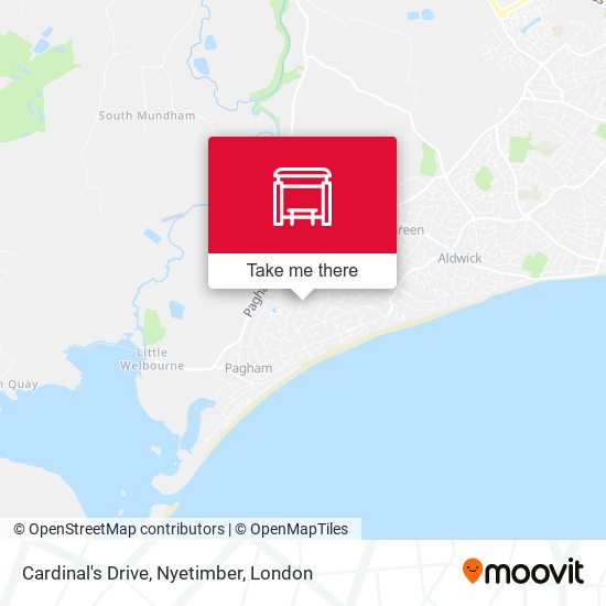 Cardinal's Drive, Nyetimber map