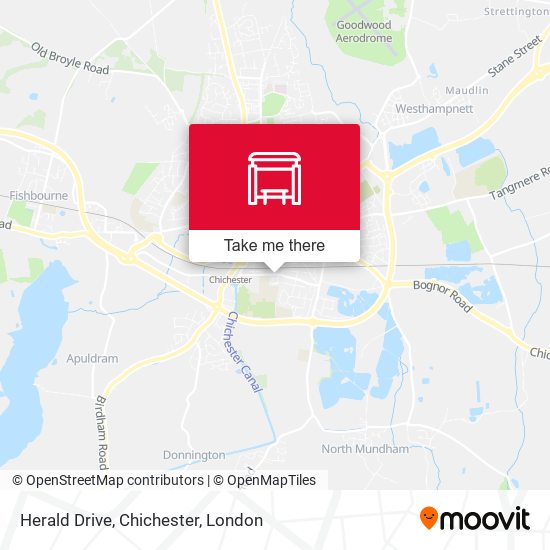 Herald Drive, Chichester map