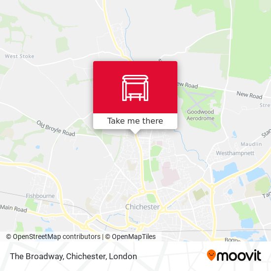The Broadway, Chichester map