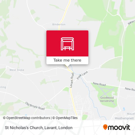 St Nicholas's Church, Lavant map