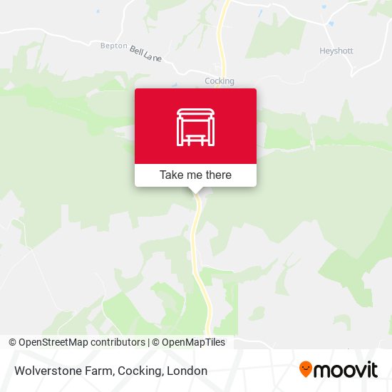 Wolverstone Farm, Cocking map