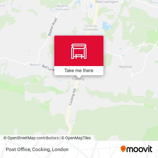 Post Office, Cocking map