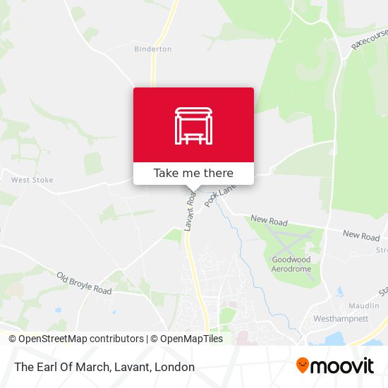 The Earl Of March, Lavant map