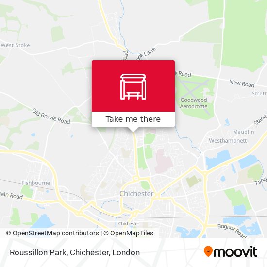 Roussillon Park, Chichester map