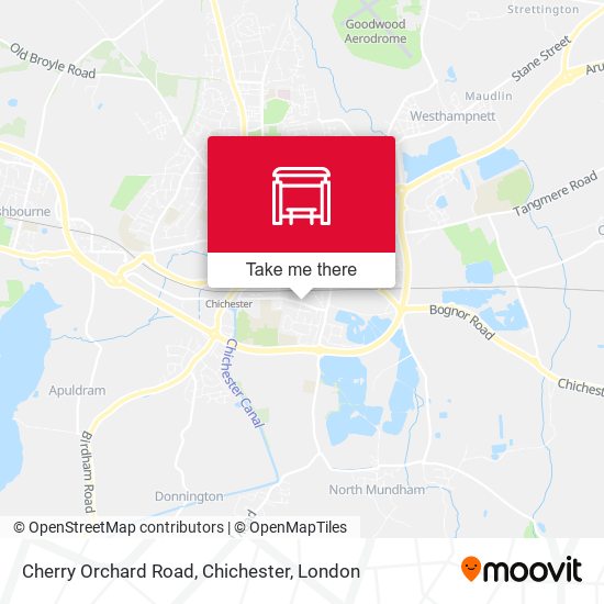 Cherry Orchard Road, Chichester map