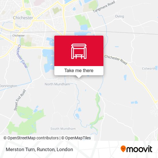 Merston Turn, Runcton map