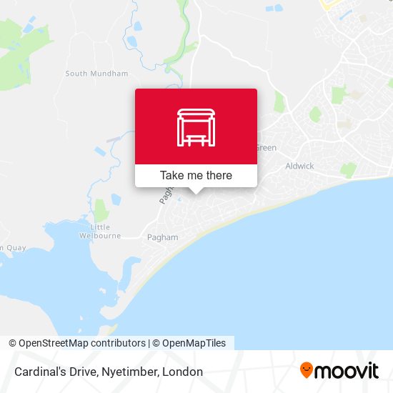 Cardinal's Drive, Nyetimber map