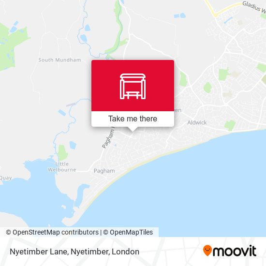 Nyetimber Lane, Nyetimber map