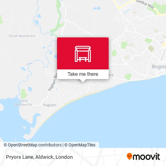 Pryors Lane, Aldwick map