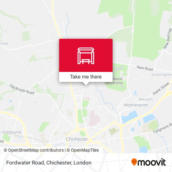 Fordwater Road, Chichester map