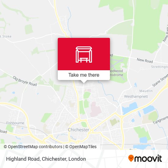 Highland Road, Chichester map