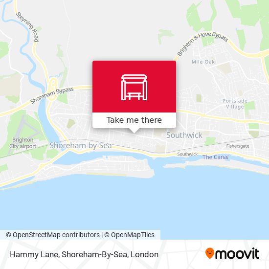 Hammy Lane, Shoreham-By-Sea map