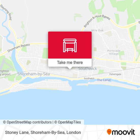 Stoney Lane, Shoreham-By-Sea map