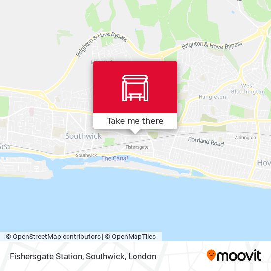 Fishersgate Station, Southwick map
