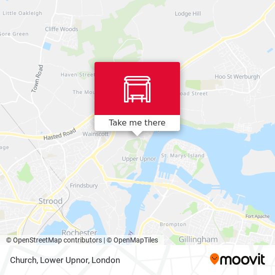 Church, Lower Upnor map