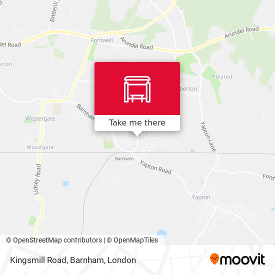 Kingsmill Road, Barnham map