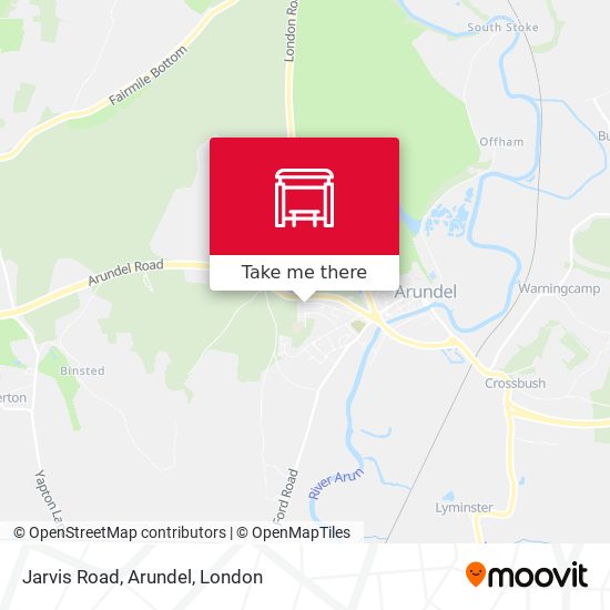Jarvis Road, Arundel map