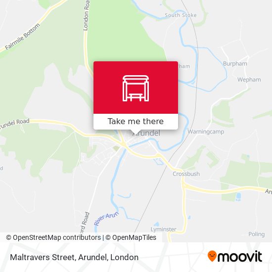 Maltravers Street, Arundel map