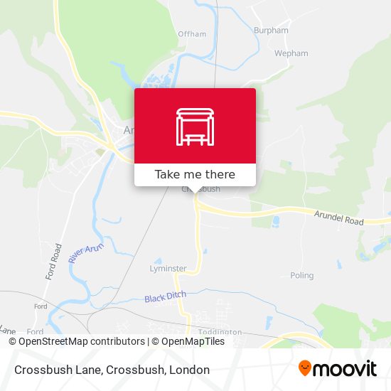 Crossbush Lane, Crossbush map