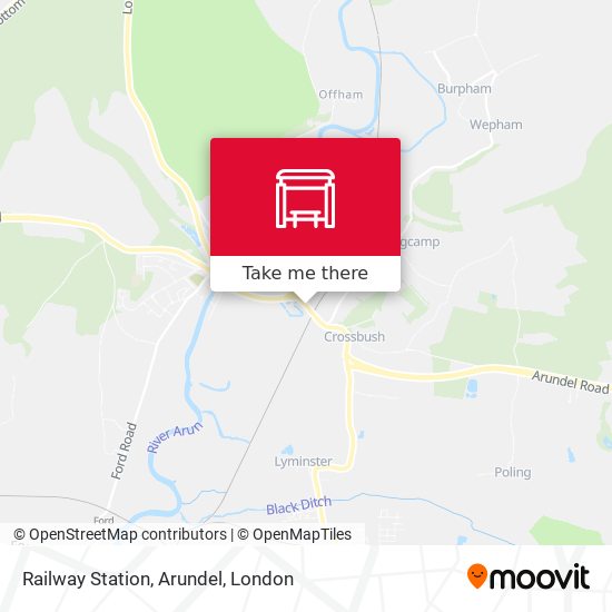 Railway Station, Arundel map
