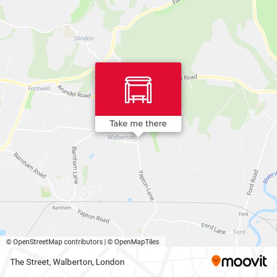 The Street, Walberton map