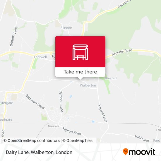 Dairy Lane, Walberton map