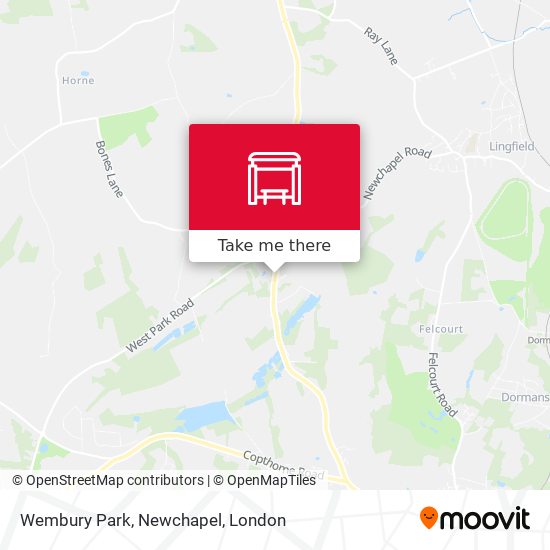 Wembury Park, Newchapel map