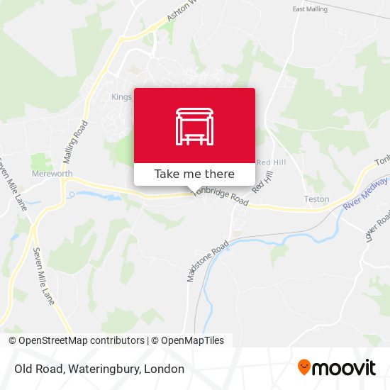 Old Road, Wateringbury map