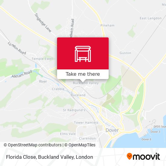 Florida Close, Buckland Valley map