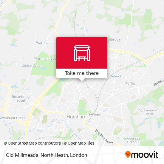 Old Millmeads, North Heath map