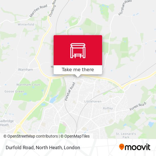 Durfold Road, North Heath map