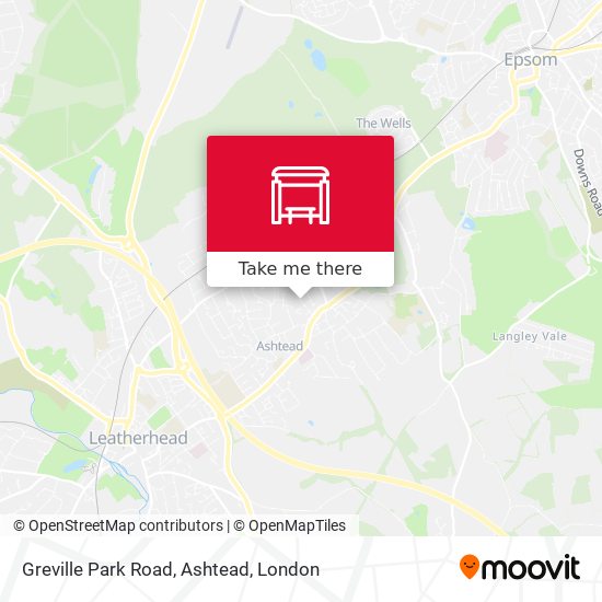 Greville Park Road, Ashtead map