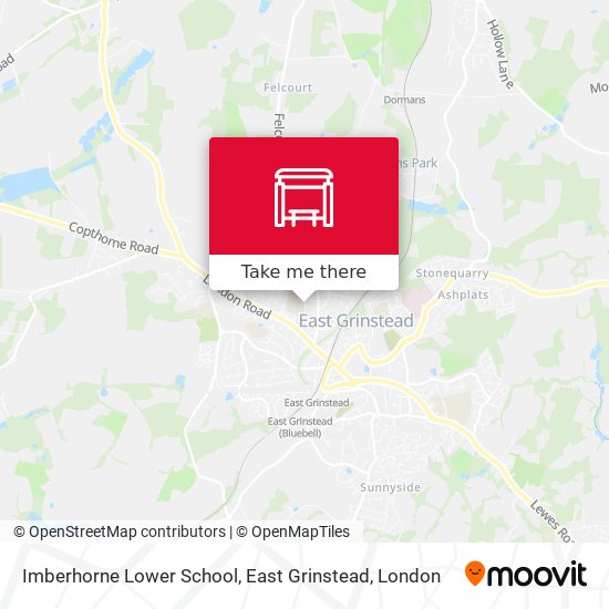 Imberhorne Lower School, East Grinstead map