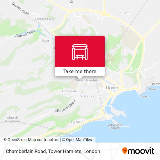 Chamberlain Road, Tower Hamlets map